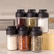 Porsima Double Covered Mini Glass Spice Shakers Set of 6 - Glass Salt & Pepper Shakers - Mini Spice Shakers Set
