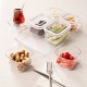 Porsima Azza Maxi 13 Piece Storage Set with Vacuum Lid for Snacks and Breakfast White