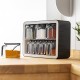 Porsima Stand Spice Jar Set with Spoon and Lid Black and White 9-Piece Porsima Stand Spice Jar Set with Spoon and Lid Black and White 9-Piece