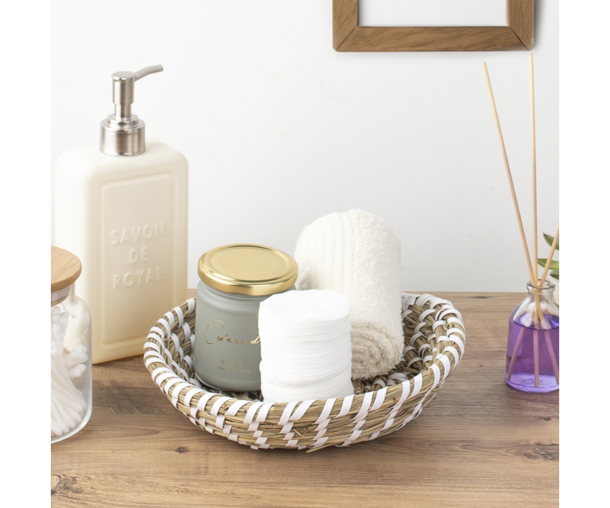 Porsima 15294 Wicker Basket - White