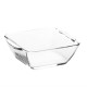 Porsima SQR-2000 6 Piece Glass Bowl Square Set 140 mL - Glass Bowl for Sauce, Breakfast, Ice Cream and Snacks