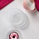Porsima Alya Patterned Upright Plate - 6 Piece Glass Presentation Cake Cookie Cake Catering Serving Plate - 12 cm
