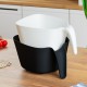 Porsima G-577 2 Piece Plastic Strainer Multi-Purpose Pasta Fruit Vegetable Rice Washing Strainer Black White