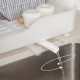 Porsima AKL-060 White Luxury Plate Rack Dish Rack-Dish Basket with Directional Water Flow Channel-With Cutlery