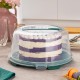 Porsima 1093 Dark Green Round Cake Pastry Storage Container - Carrying Jar with Locked Lid 25 cm Porsima 1093 Dark Green Round Cake Pastry Storage Container - Carrying Jar with Locked Lid 25 cm