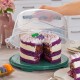 Porsima 1093 Dark Green Round Cake Pastry Storage Container - Carrying Jar with Locked Lid 25 cm Porsima 1093 Dark Green Round Cake Pastry Storage Container - Carrying Jar with Locked Lid 25 cm