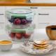 Porsima 950 Ml Glass Storage Container - Green